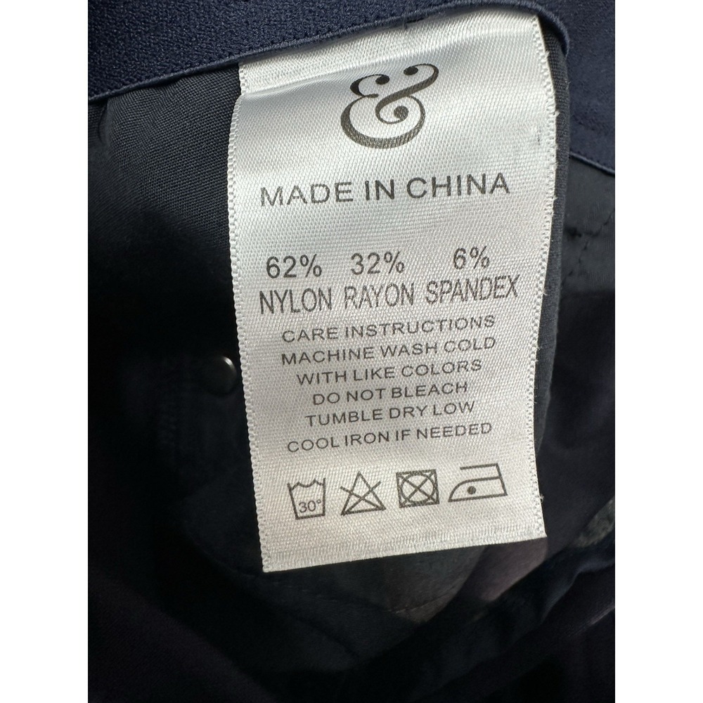 Collars & Co Men's 36x30 CEO Tech Pull On Pants Chino Navy Blue Stretch - New - Picture 7 of 14